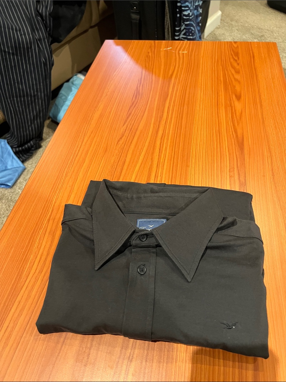 Faconnable Men's Black Button-Down Shirt